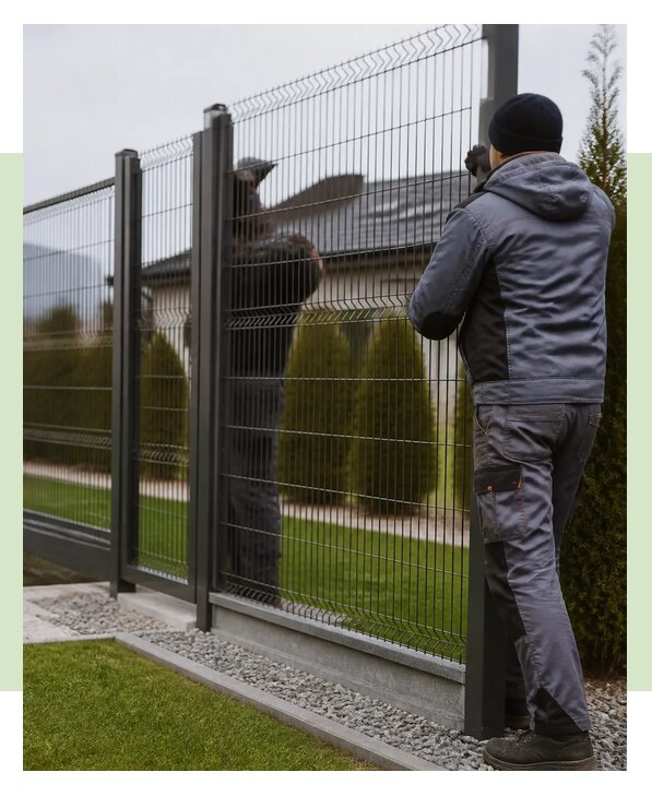 Секционный 3Д забор из металла с установкой под ключ в Солнечногорске