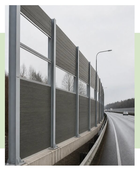 Монтаж шумозащитных экранов в Солнечногорске по цене от 9888 р. | ЗаборЭксеперт-Слн